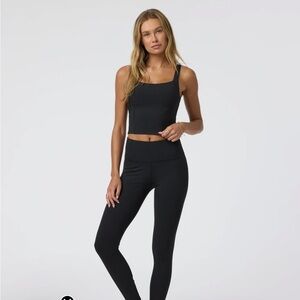 Inversion Rib Set. Vuori Black Ribbed Women's